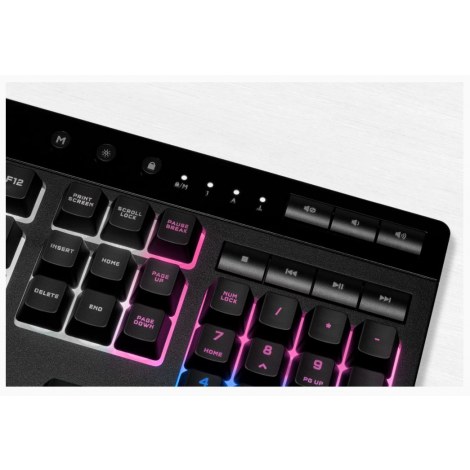 Corsair | Rubber Dome | K55 RGB PRO XT | Gaming keyboard | Gaming Keyboard | RGB LED light | US | Wired | Black - 3